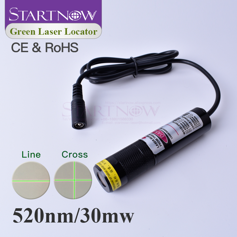 Industrial Green Laser Pointer - Posicionador Láser Verde 520nm 30mW, Módulo