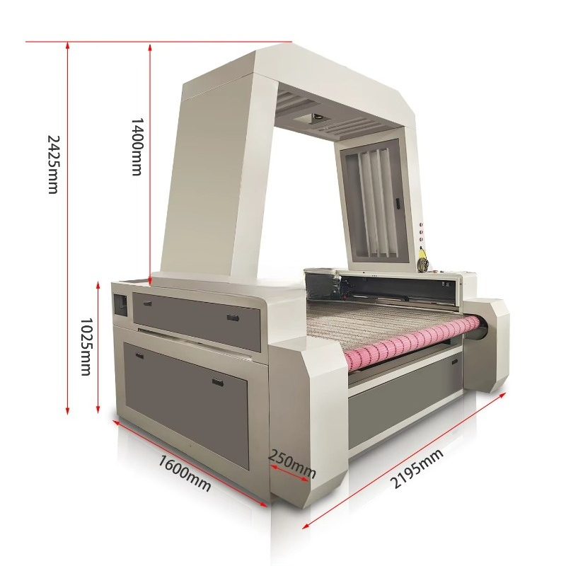 Industrial Laser Fabric Cutter - Máquina cortadora láser con cámara CCD